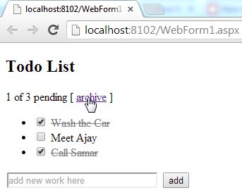Archive Completed Work in Todo List